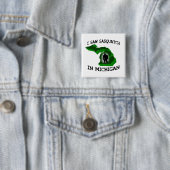 Ich sah Sasquatch in Michigan Button (Beispiel)