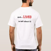 Ich sah, Stinktier-Affe T-Shirt (Rückseite)