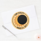 Ich sah Totality Solar Eclipse 2017 Stickers (Umschlag)