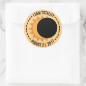 Ich sah Totality Solar Eclipse 2017 Stickers (Tasche)