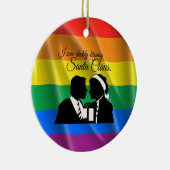 ICH SAH VATI, WEIHNACHTSMANN ZU KÜSSEN - .PNG KERAMIK ORNAMENT (Rechts)