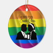 ICH SAH VATI, WEIHNACHTSMANN ZU KÜSSEN - .PNG KERAMIK ORNAMENT (Links)