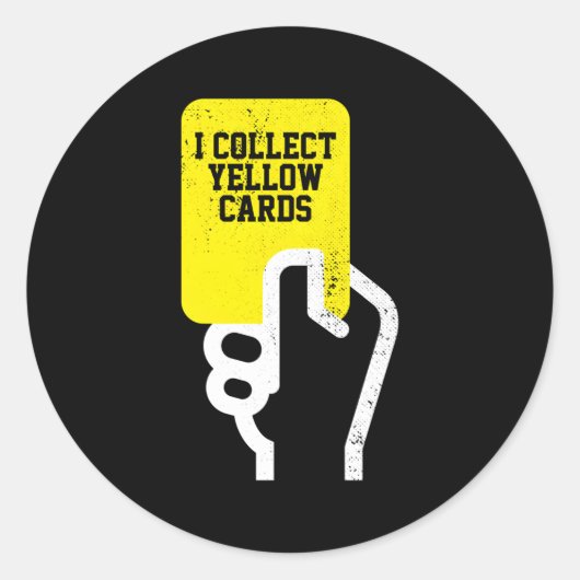 Ich sammle das Sprichwort für den Fußballspieler m Runder Aufkleber (Vorderseite)