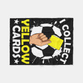 Ich sammle gelbe Karten Fußball Fleecedecke (Vorderseite (Horizontal))
