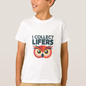 Ich sammle Lifer - Funny Red Owl Vogelbeobachtung T-Shirt (Vorderseite)