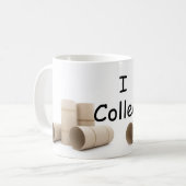Ich sammle Toilettenpapier Rolle lustiges Geständn Kaffeetasse (Vorderseite Links)