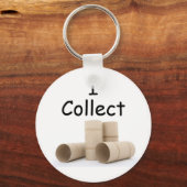 Ich sammle Toilettenpapierrollen Schlüsselanhänger (Vorderseite)
