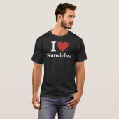 Ich ❤️ Sandwiches CUSTOM Men's T-Shirt (Vorne ganz)