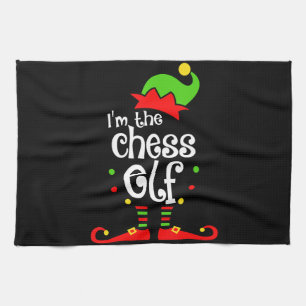 ich Schach Elf Weihnachten Familienfreund Weihnach Geschirrtuch