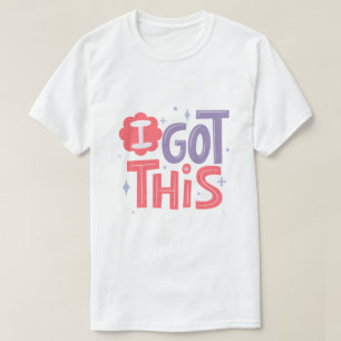 Ich schaffe das Motivations-Typografie mit Selbstv T-Shirt
