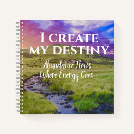 Ich schaffe ein Gesetz der Attraktivität Notizblock