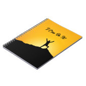 Ich schaffe es! Motivierend Notebook Notizblock (Linke Seite)