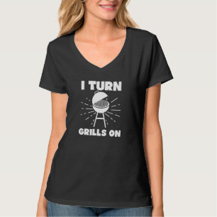 Ich schalte Gitter auf das Design-Grillen ein T-Shirt