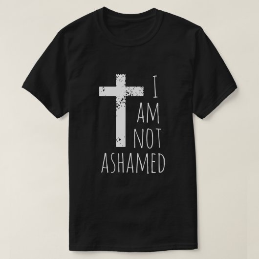 Ich schäme mich nicht Christlich für das große Rot T-Shirt (Design vorne)