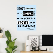 Ich schäme mich nicht für das Evangelium, das Post Poster (Heimbüro)