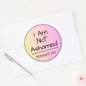 Ich schäme mich nicht runder aufkleber (Umschlag)
