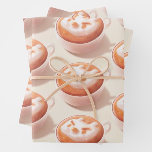 Ich schäme mich vor Gefühlen - Kaffeekunst Geschenkpapier Set (Beispiel)