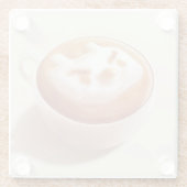 Ich schäme mich vor Gefühlen - Kaffeekunst Glasuntersetzer (Rückseite)