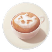 Ich schäme mich vor Gefühlen - Kaffeekunst Keramikknauf (Vorderseite)