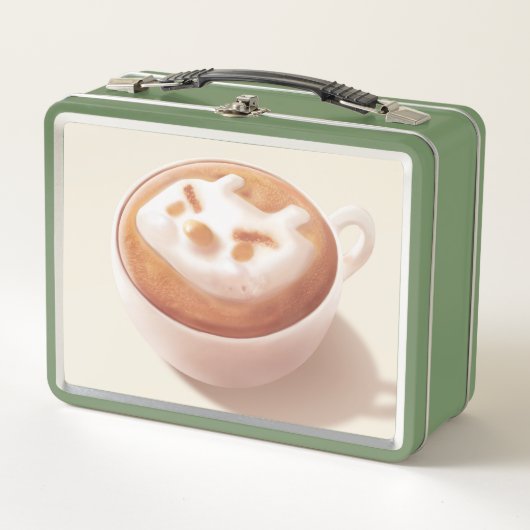 Ich schäme mich vor Gefühlen - Kaffeekunst Metall Brotdose (Vorderseite)