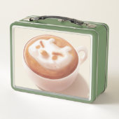 Ich schäme mich vor Gefühlen - Kaffeekunst Metall Brotdose (Rückseite)