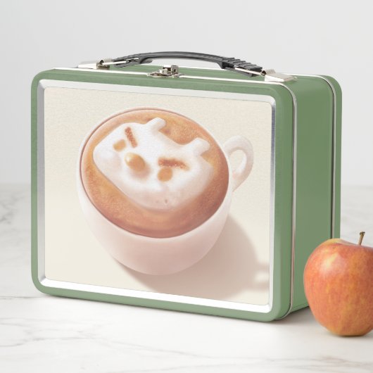 Ich schäme mich vor Gefühlen - Kaffeekunst Metall Brotdose (Beispiel)