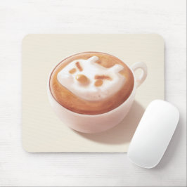 Ich schäme mich vor Gefühlen - Kaffeekunst Mousepad