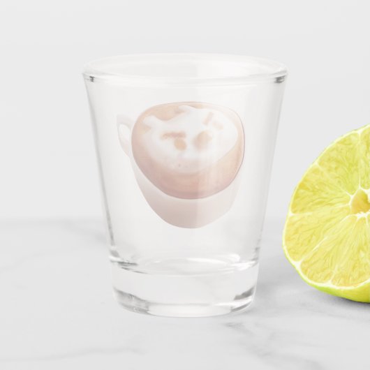 Ich schäme mich vor Gefühlen - Kaffeekunst Schnapsglas (Rückseite)