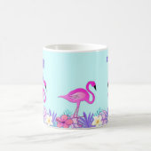 Ich schare mich fantastische, rosa Flamingo-Tasse Kaffeetasse (Mittel)