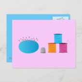 Ich scharf nähen postkarte (Vorne/Hinten)