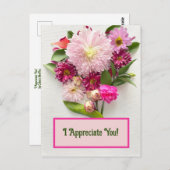 Ich schätze dich! postkarte (Vorne/Hinten)