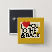 Ich schätze dich zum Mond und zurück Button (Vorne & Hinten)