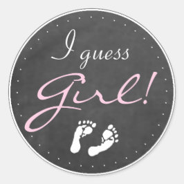 Ich schätze Girl Runder Aufkleber
