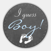 Ich schätze Junge Runder Aufkleber (Vorderseite)