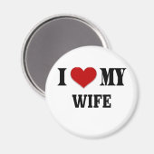 Ich schätze meine Ehefrau Magnet (Vorderseite/Rückseite)