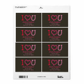 Ich schätze Sie - Valentinstag-Etiketten (Vorne)