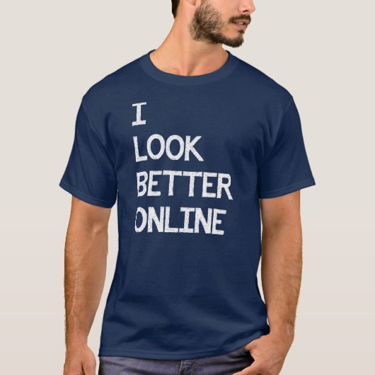 Ich schaue besseres on-line-Facebook Myspace Match T-Shirt (Vorderseite)