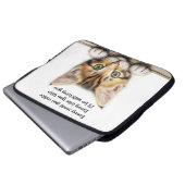 Ich schaue dir die lustige Cat Electronics Bag an Laptopschutzhülle (Vorne Knopf)