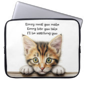 Ich schaue dir die lustige Cat Electronics Bag an Laptopschutzhülle (Vorderseite)