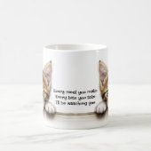 Ich schaue dir die lustige Katze an Kaffeetasse (Mittel)