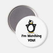 Ich schaue dir Pinguin zu Magnet (Vorderseite/Rückseite)