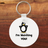 Ich schaue dir Pinguin zu Schlüsselanhänger (Vorderseite)
