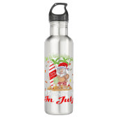 Ich schaue dir Weihnachten im Juli oben zu Edelstahlflasche (Vorderseite)