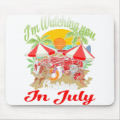 Ich schaue dir Weihnachten im Juli oben zu. Mousepad (Vorne)