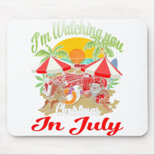 Ich schaue dir Weihnachten im Juli oben zu. Mousepad