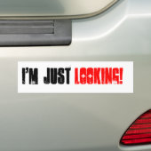 Ich SCHAUE GERADE AUTOAUFKLEBER (Auf Auto)
