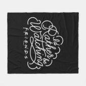 Ich schaue mir lieber FRIENDS™-Skript an Fleecedecke (Vorderseite (Horizontal))