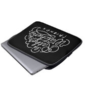 Ich schaue mir lieber FRIENDS™-Skript an Laptopschutzhülle (Vorne Knopf)