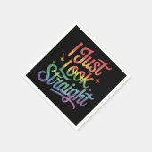 Ich schaue nur gerade Gay Rainbow LGBTQ Prix Ally Serviette (Ecke)