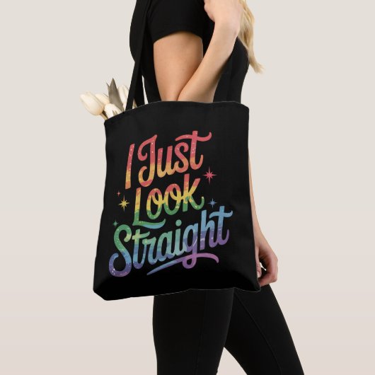 Ich schaue nur gerade Gay Rainbow LGBTQ Prix Ally Tasche (Von Nahem)